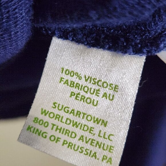 Lilly Pulitzer Wrena Cardigan Sweater True Navy Viscose Size S - Picture 5 of 5